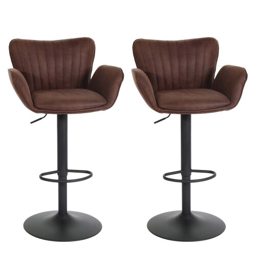 Tabourets de bar MCW-M67 (lot de 2)