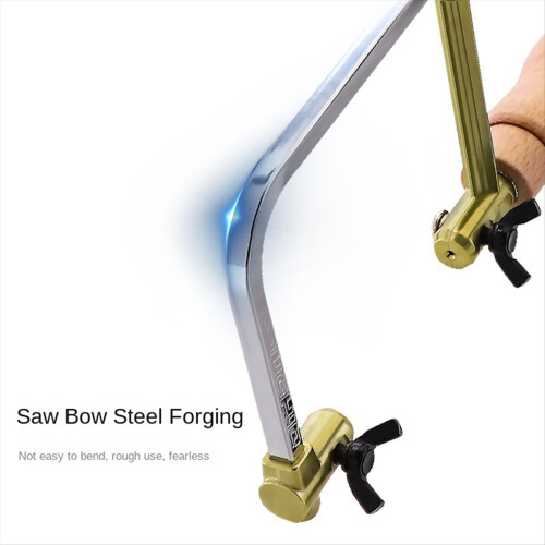 DIY Wooden Handle Wire Saw MINI U Type Metal Hand 2