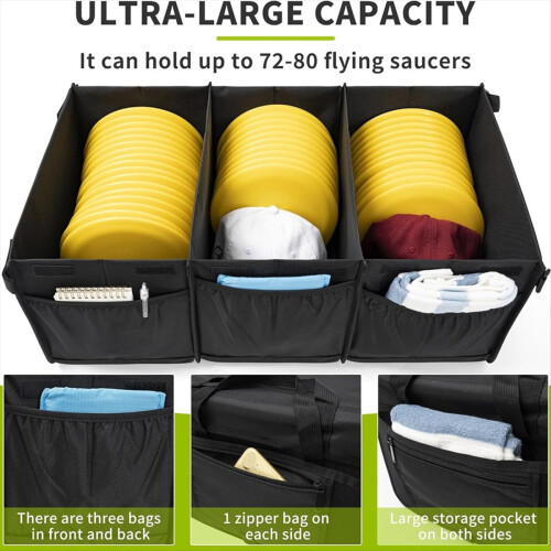 Disc Golf Storage Bag Large Capacity with Dividers 2