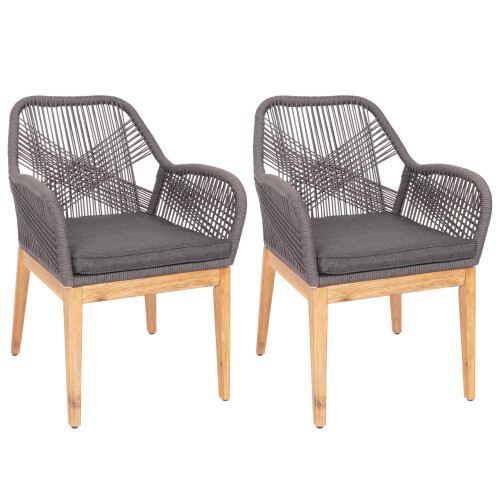 Chaise de jardin MCW-H56b (lot de 2)