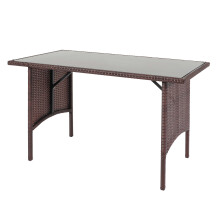 Poly-Rattan Esstisch MCW-G16, Esszimmertisch Gartentisch Tisch, Gastronomie 112x60cm