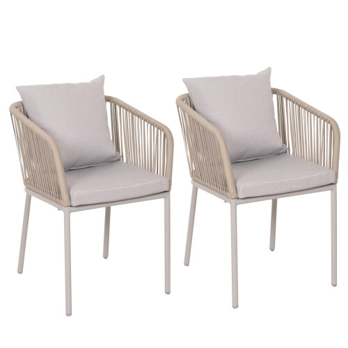 Chaise de jardin MCW-N41 (lot de 2)