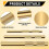 3Pcs 61360 Knurled Brass Drift Punch Set,Hand Tool 6