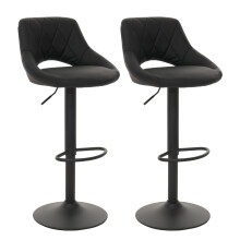 Lot de 2 tabourets de bar MCW-N64