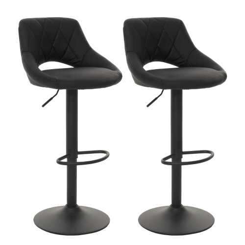 Lot de 2 tabourets de bar MCW-N64