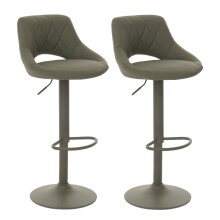 Lot de 2 tabourets de bar MCW-N64