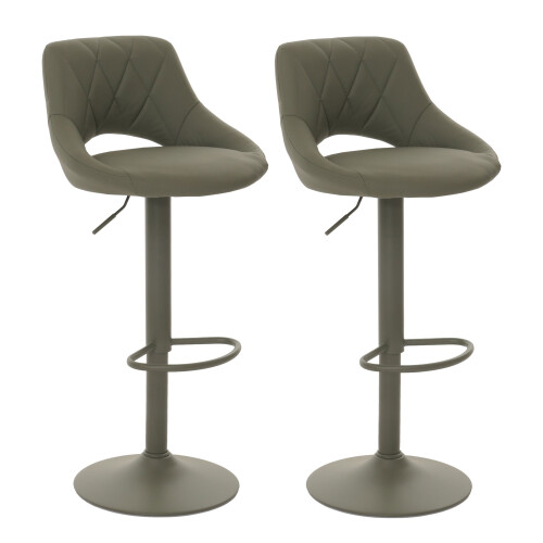 Lot de 2 tabourets de bar MCW-N64