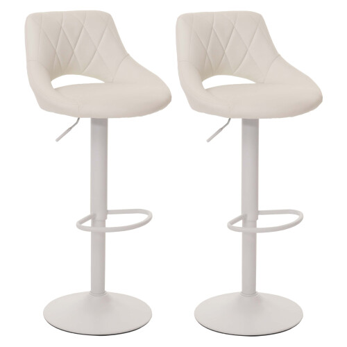 Lot de 2 tabourets de bar MCW-N64