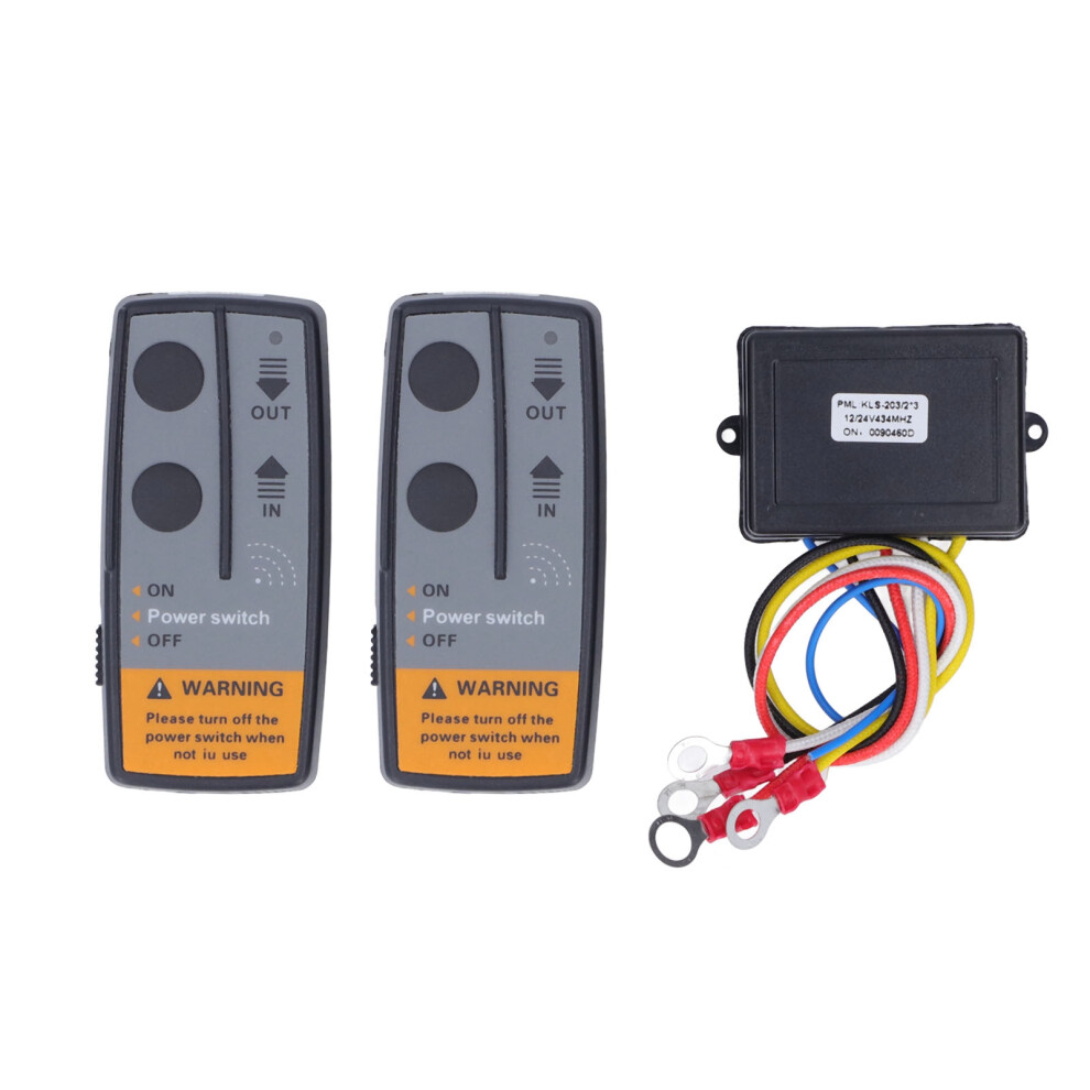Durable Wireless Winch Remote Kit - 6 Controllers 3 Receivers 434Mhz 4401375246240