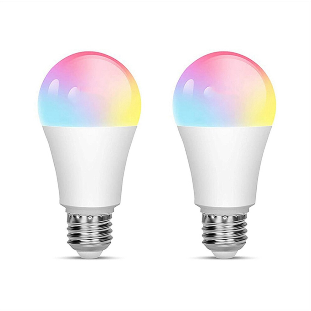 2Pcs Tuya Smart E27 Bulb,Dimmable Wifi Bulb, Contr 4854180817684