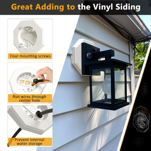 Octagon Siding Mounting Kit, 8141 Vertical Lamps P 1