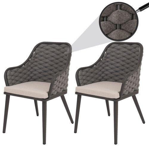 Chaise de jardin MCW-O16 (lot de 2) 1