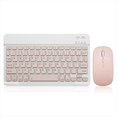 10-Inch Bluetooth Keyboard with Battery-Powered Mo