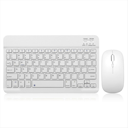 10 Inch Bluetooth Keyboard Rechargeable Ultra-Slim