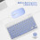 10 Inch Bluetooth Keyboard Rechargeable Ultra-Slim 3