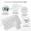 10 Inch Bluetooth Keyboard Rechargeable Ultra-Slim 6
