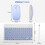 10 Inch Bluetooth Keyboard Rechargeable Ultra-Slim 7