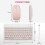 10-Inch Bluetooth Keyboard with Battery-Powered Mo 6