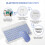 10 Inch Bluetooth Keyboard Rechargeable Ultra-Slim 5