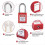 56 Pcs Lockout Tagout Kit Safety Electrical with C 3