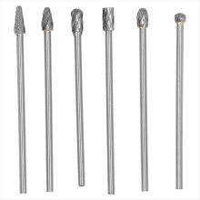 6pcs Tungsten Carbide Burrs Set, Cylinder-Head Por