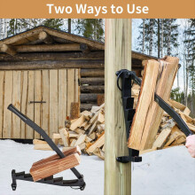 Kindling Splitter for Wood, Wall Mounted Log Manua
