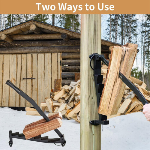Kindling Splitter for Wood, Wall Mounted Log Manua