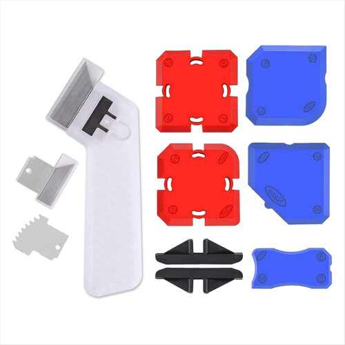 11 Piece Set,Professional Caulking Tool Kit,Silico