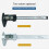 Plastic Digital Caliper, Inch Metric Fraction Conv 3