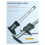 Plastic Digital Caliper, Inch Metric Fraction Conv 8