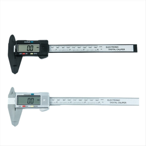 Plastic Digital Caliper, Inch Metric Fraction Conv 1