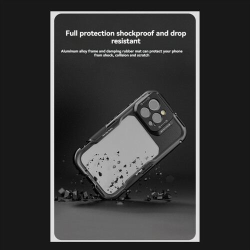 Phone Cage Video Rig for 16pro Max with Snap on 6 1