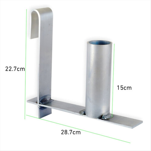 Unrolling Aid for PVC Privacy Strips on Single Rod 2