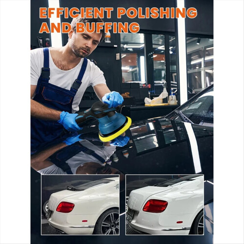 Ordless Car Polisher 8 Gears Adjustable Auto Elect 2