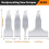 Reciprocating Saw Scraper Blade 4PCS, Blades Recip 3