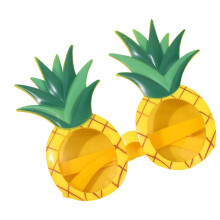 Hawaiian Glasses Pineapple Design Toddler and Adults Sunglasses For Kids Beach Pool Travel Photo Booth Stage School