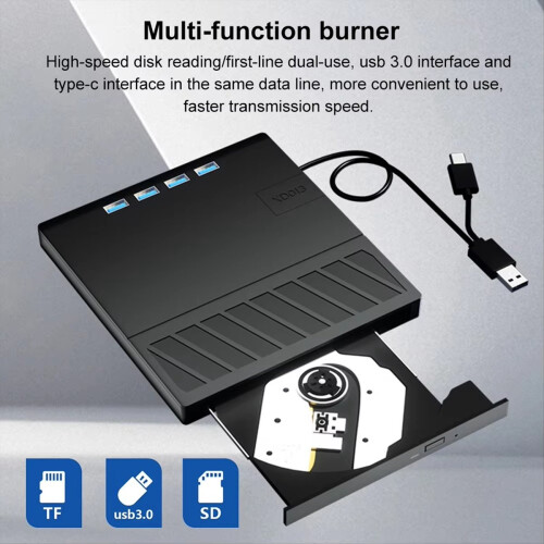 USB 3.0 Type C External CD DVD RW Optical Drive P 1