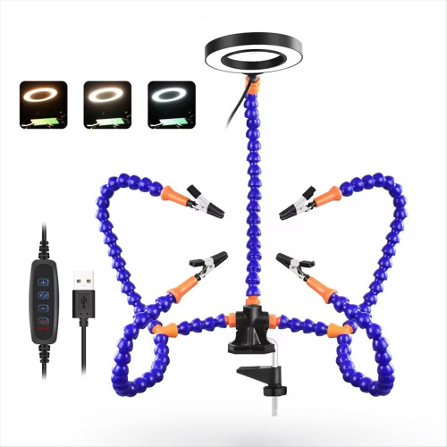 Soldering Third Hand Tool Helping Hands USB Rechar 2