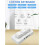 3Key Mini Mechanical Gaming Keyboard Blue Switch USB Bluetooth Dual Mode White Compact Design 5