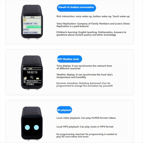 For XiaoZhi AI Chat Robot 1.54 Inch LCD Touch Scre 1