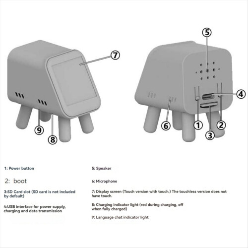 For XiaoZhi AI Chat Robot 1.54 Inch LCD Touch Scre 2