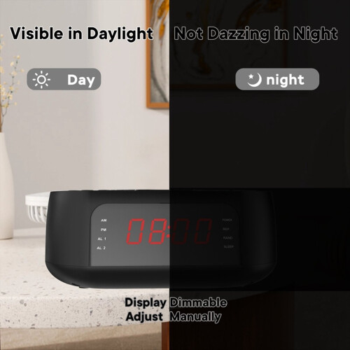 Protable DVD Player VCD FM Alarm Clock Radio Bluet 2