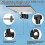 For Mini Mount Adapter Adjustable Pole Round Alumi 6