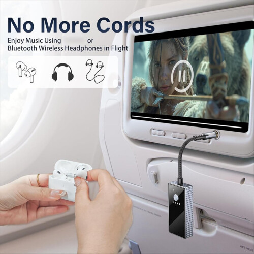Bluetooth 5.2 Transmitter,Low Latency, 3.5mm AUX J 2