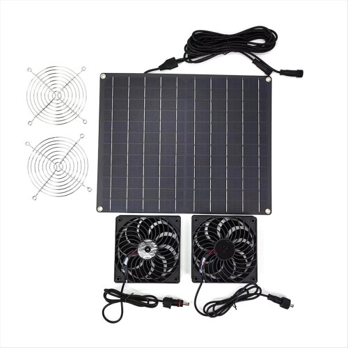 15W 12V Solar Exhaust Fan Ventilator Panel Powered