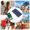 5V Solar Panel 2W Type-C Charge Portable Flexible 6