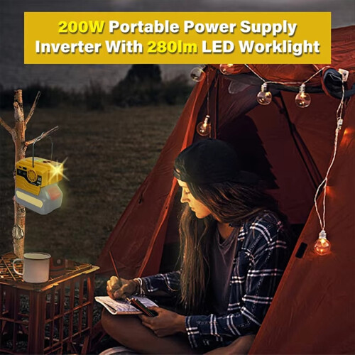 AC 220V Inverter Generator Power LED Camping Adapt 2