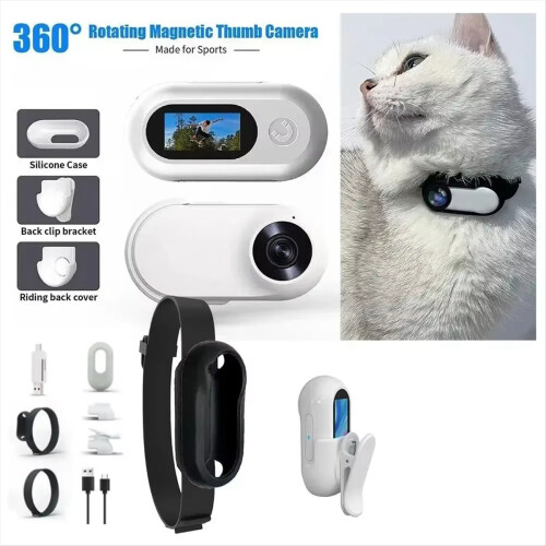 HD 1080P No Wifi Needed Cat Collars Camera Sport H 2