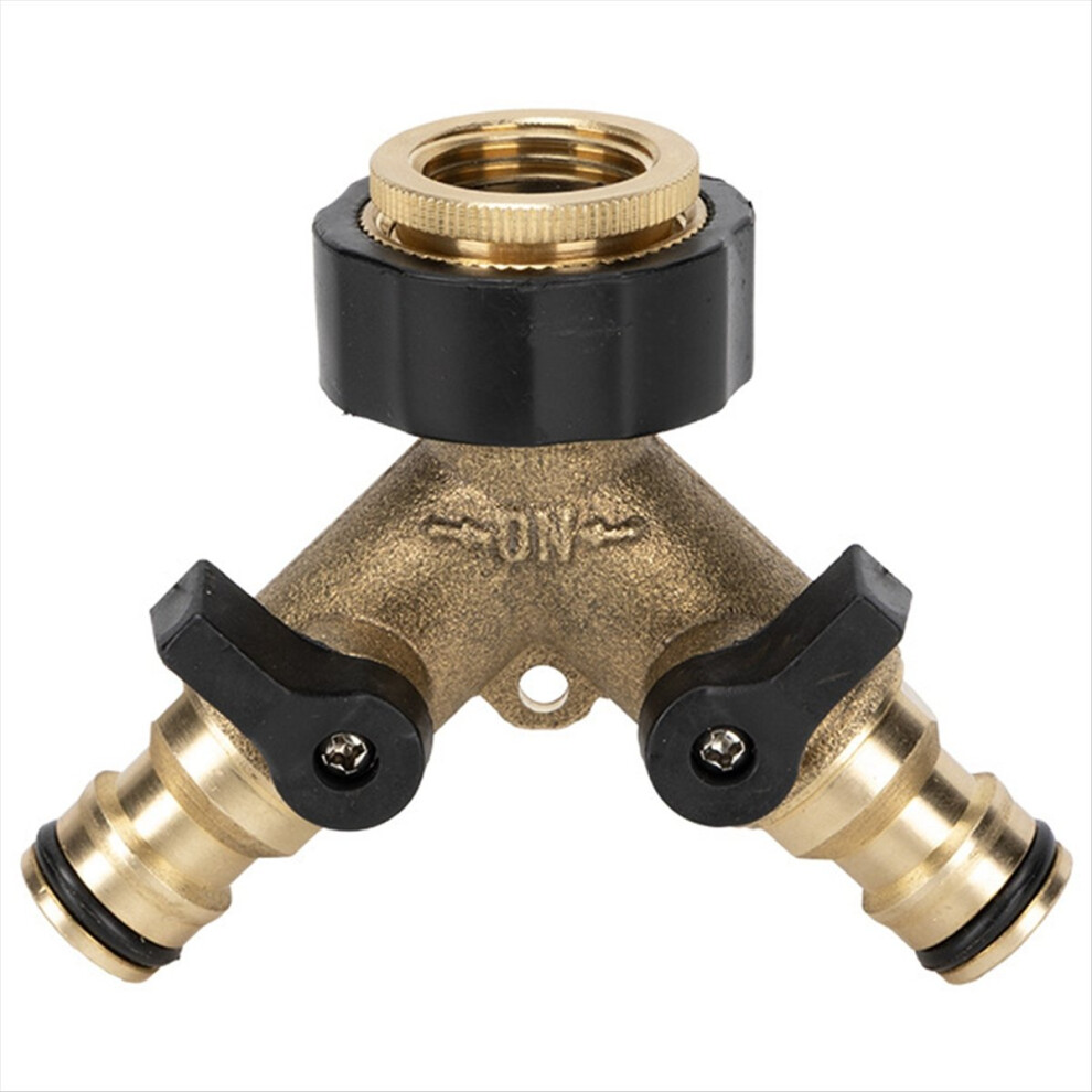 1Pc 3/4In 4-Way Brass Plastic Garden Hose Splitter 4852006569250