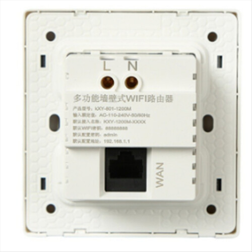 In-Wall WiFi 6 Router Panel 1000Mbps - 86-Type AP 2